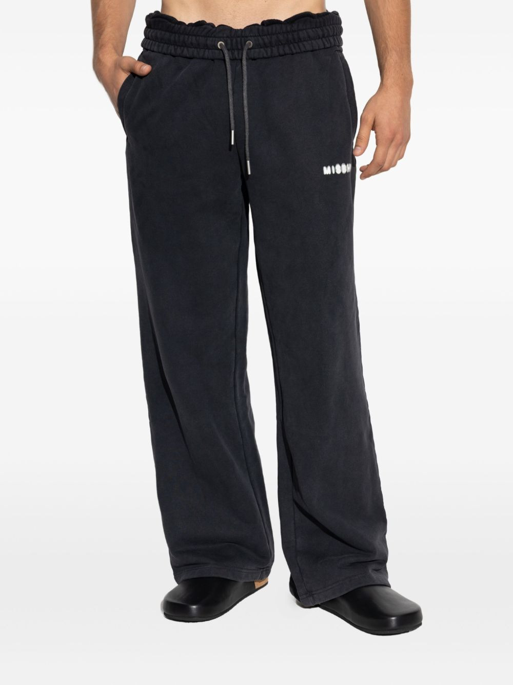 logo-detail drawstring track pants - 3