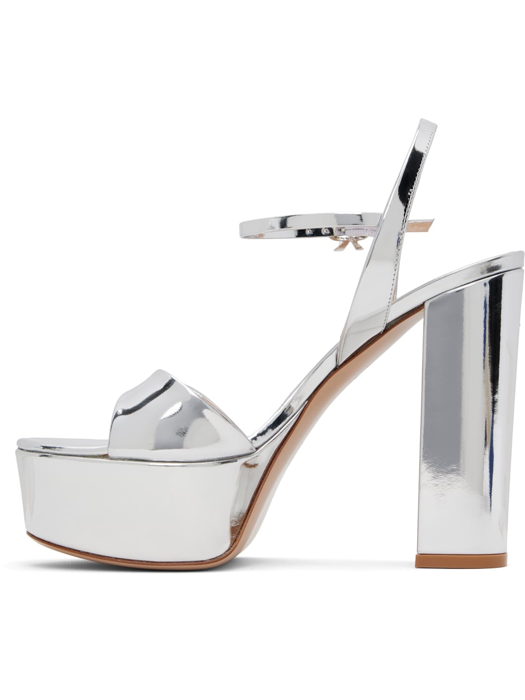 Silver Marlena Heeled Sandals - 3