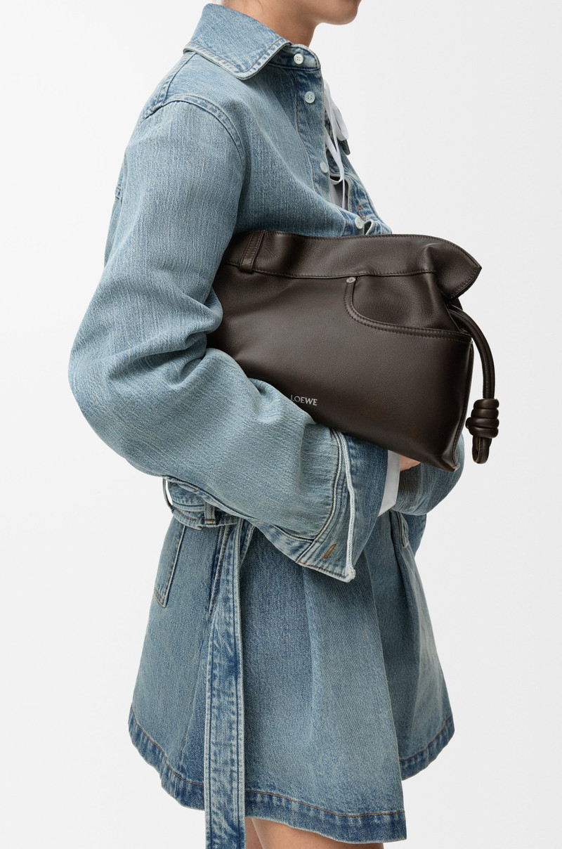 Loewe Panta medium Flamenco clutch in shiny calfskin outlook