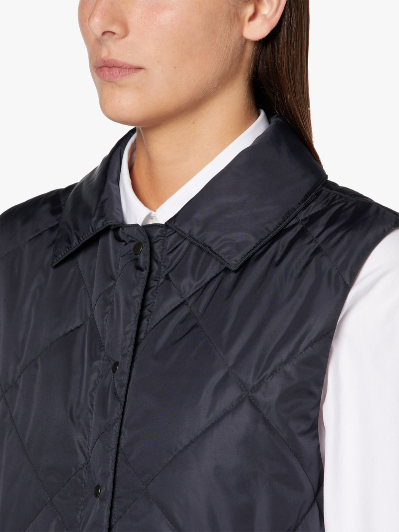 ANNABEL NAVY NYLON LINER VEST | LQV-005 5