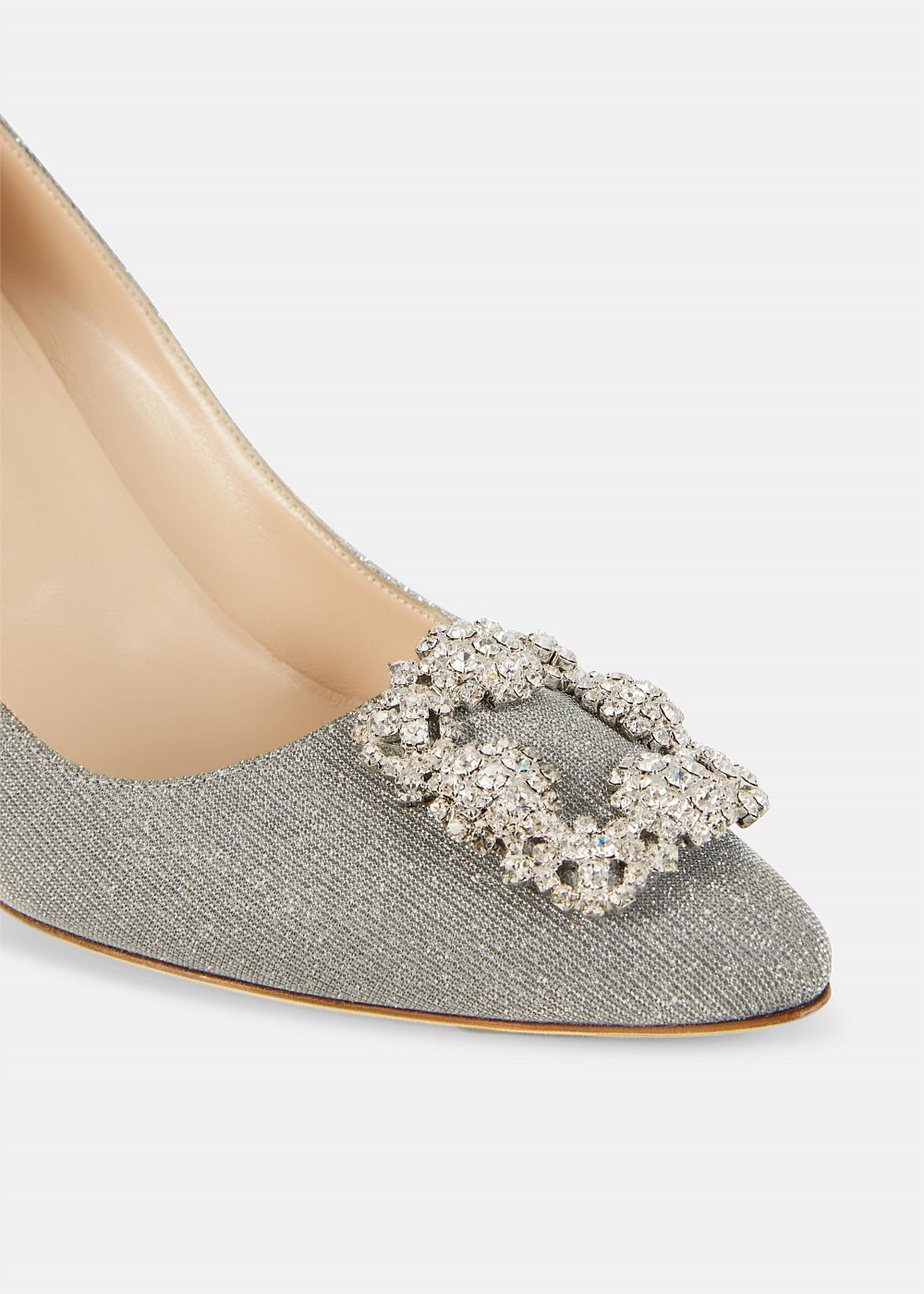 Hangisi 90 Glitter Silver Pumps - 4