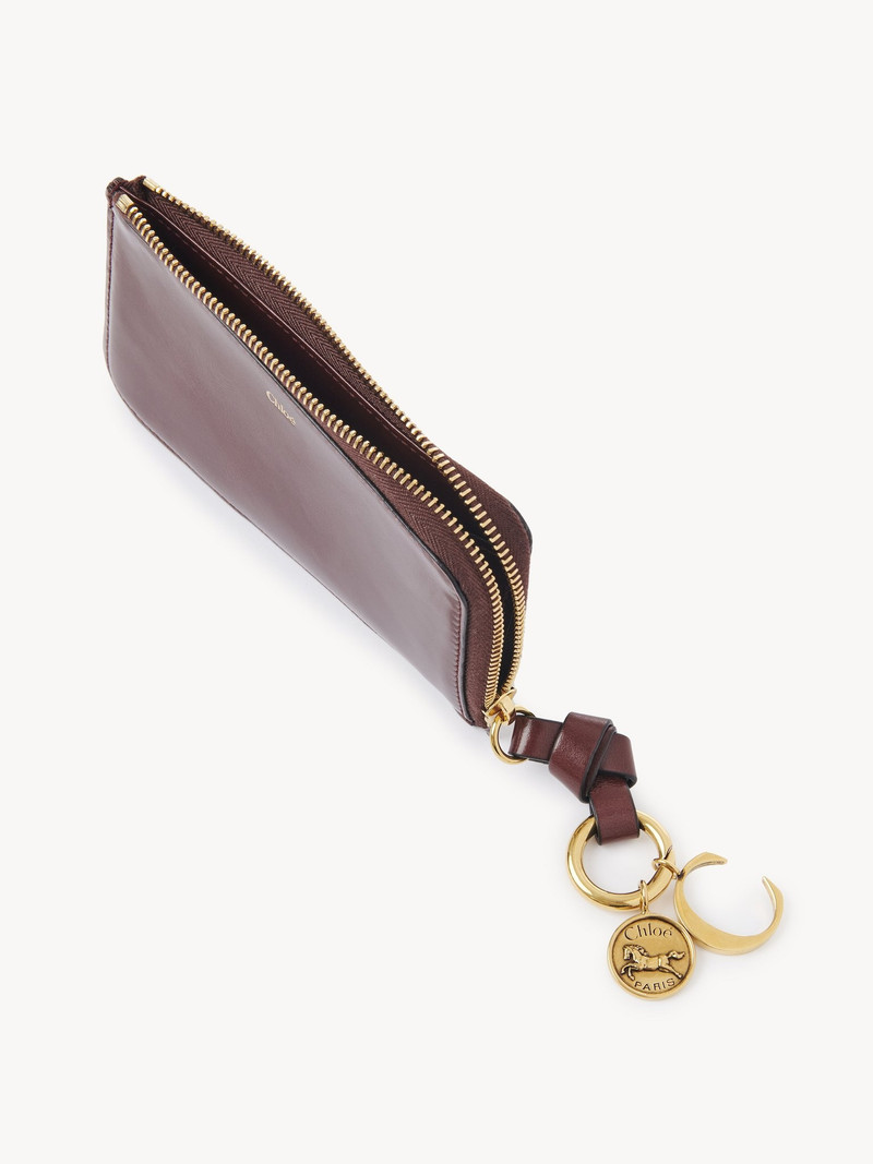 Chloé ALPHABET WALLET IN SHINY LEATHER outlook