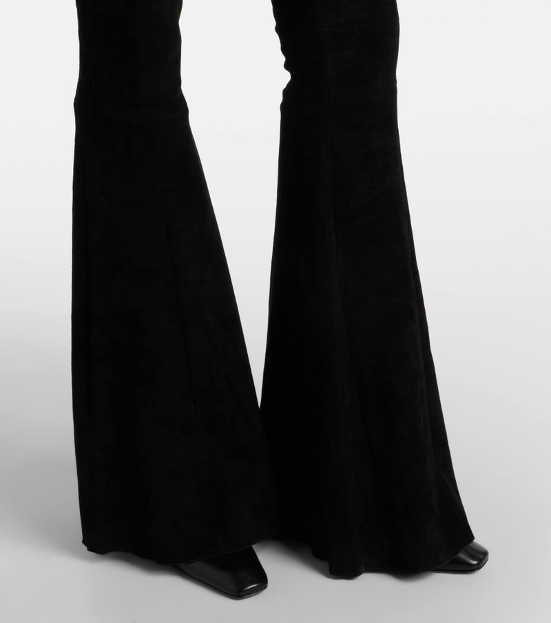 Cherilyn suede flared pants 5