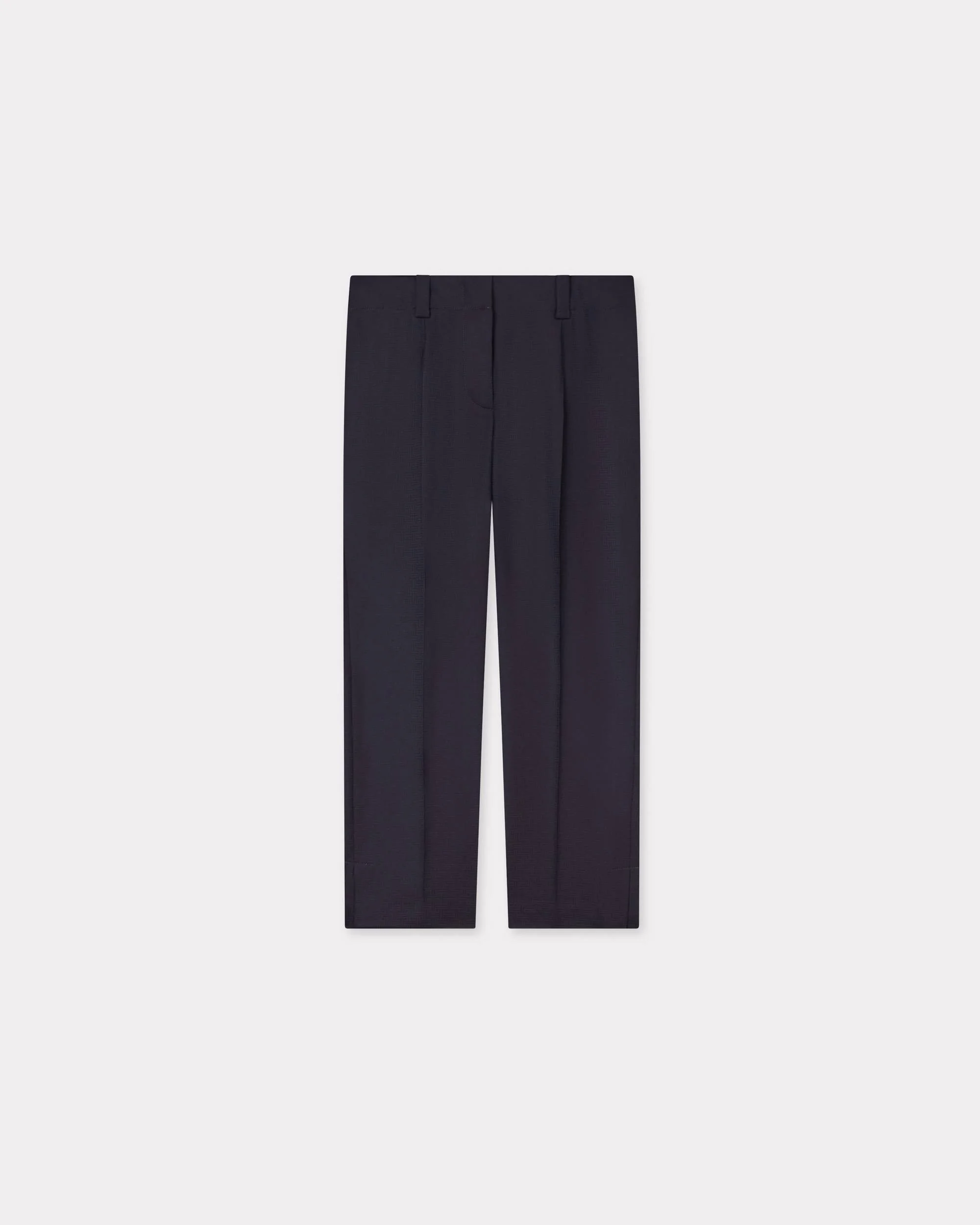 'KENZO Weave' cropped pants in wool jacquard - 1