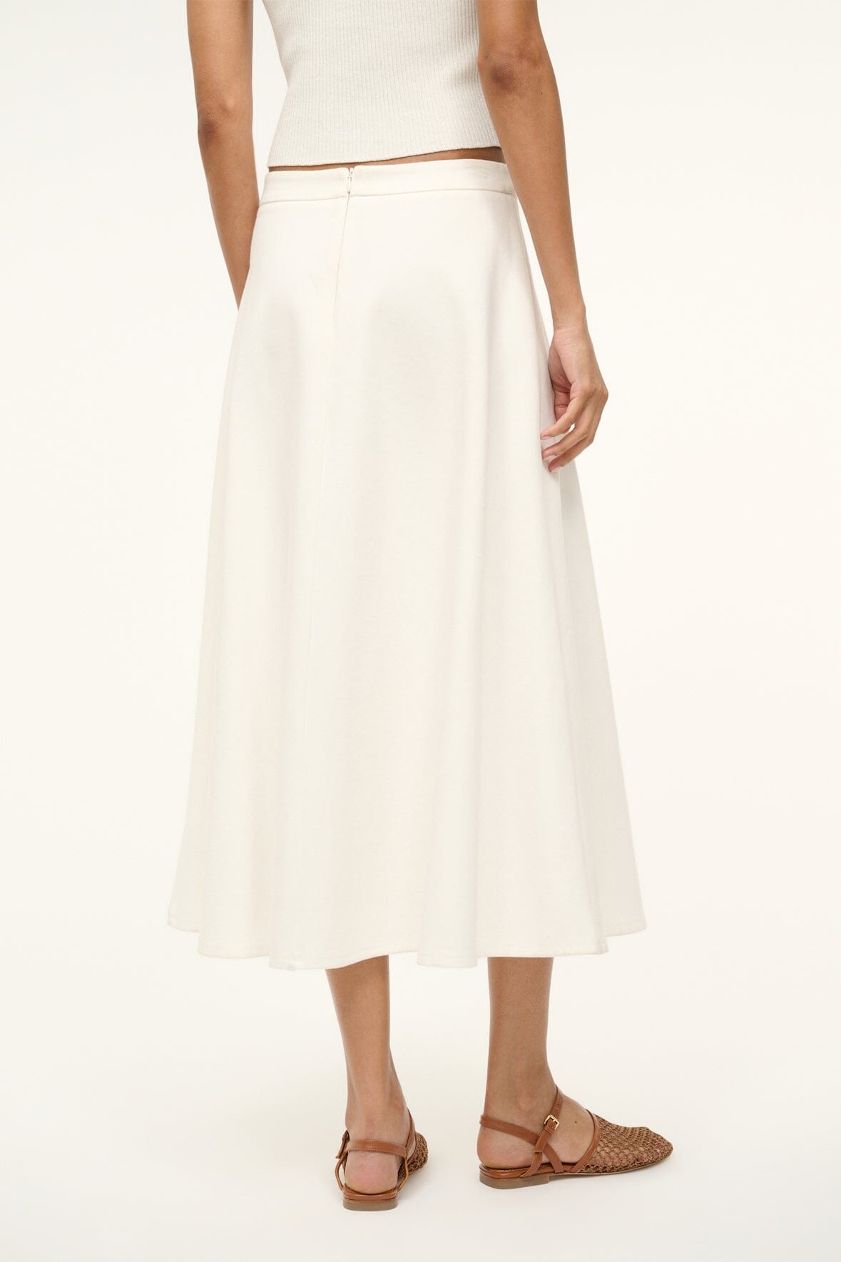 STAUD LIGHTHOUSE SKIRT IVORY - 4