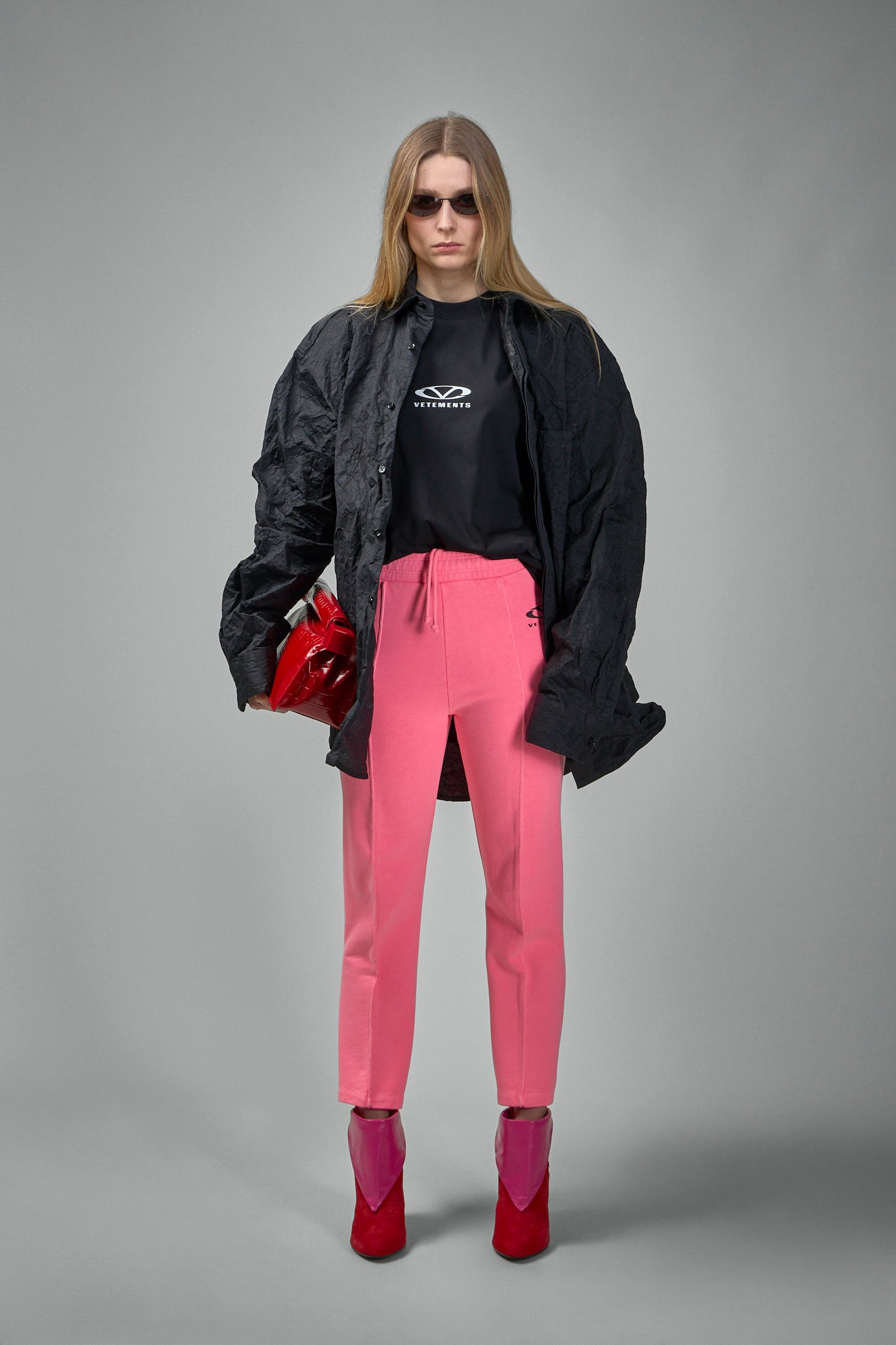 Oval Logo Fitted Sweatpants With Removable Straps - 2