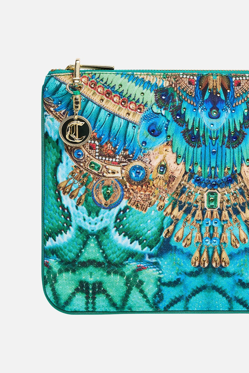 CAMILLA SMALL CANVAS CLUTCH outlook