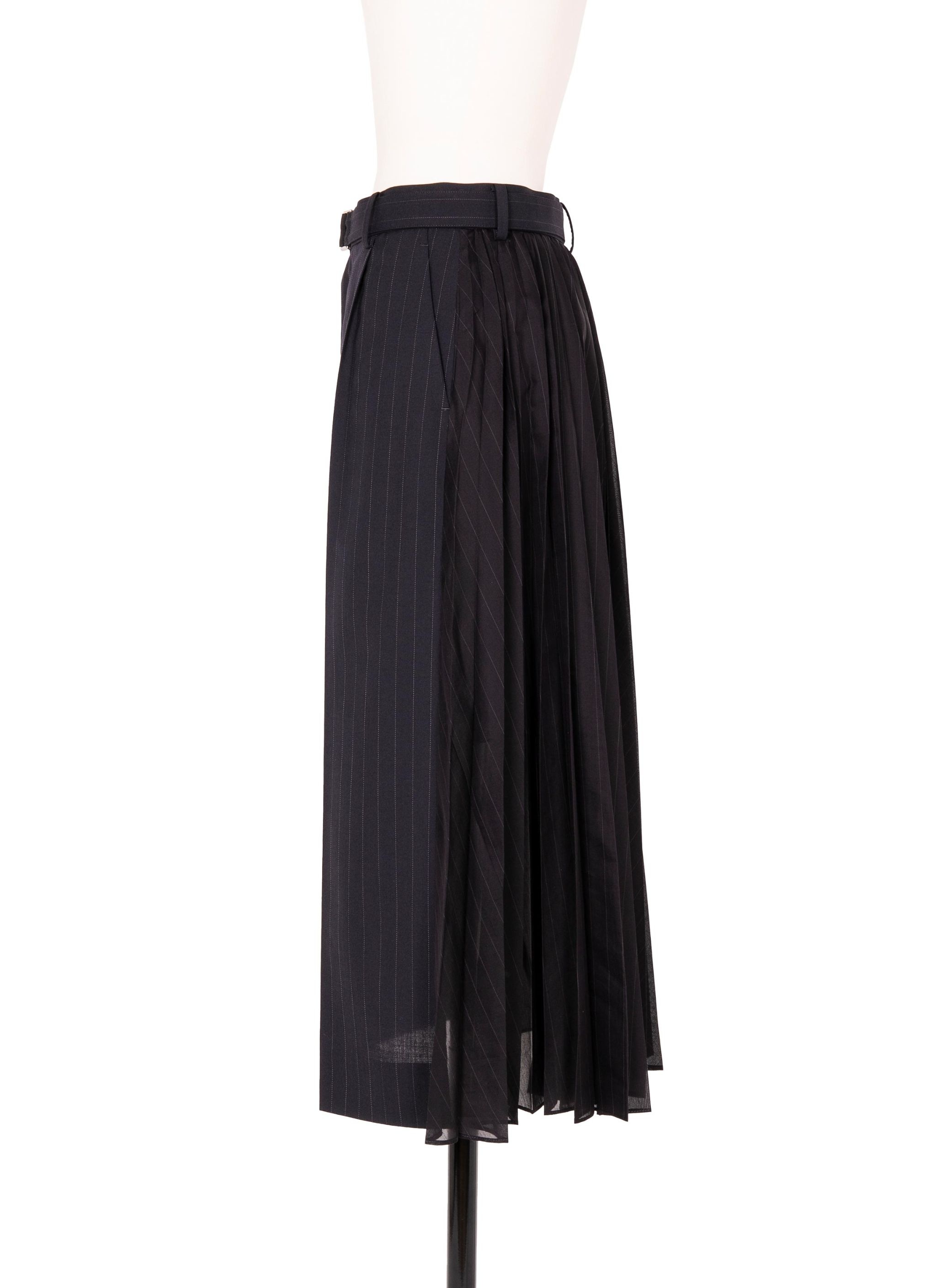Chalk Stripe / Glencheck Skirt - 3