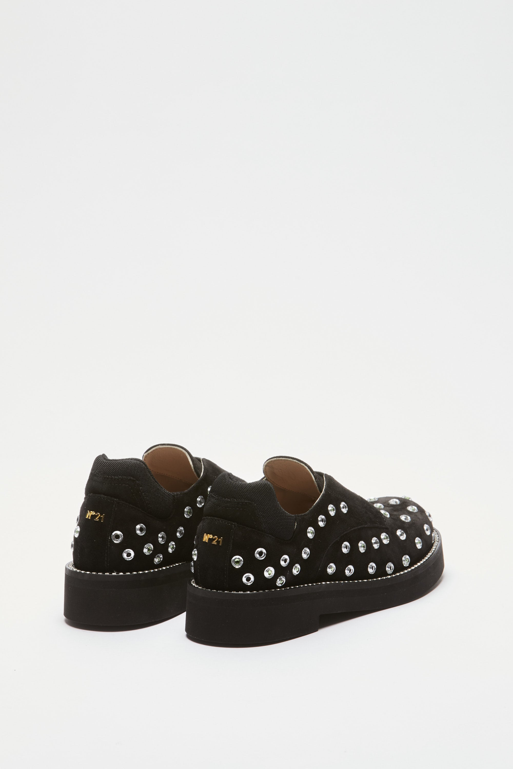 SUEDE DERBY SHOES WITH STUDS - 2