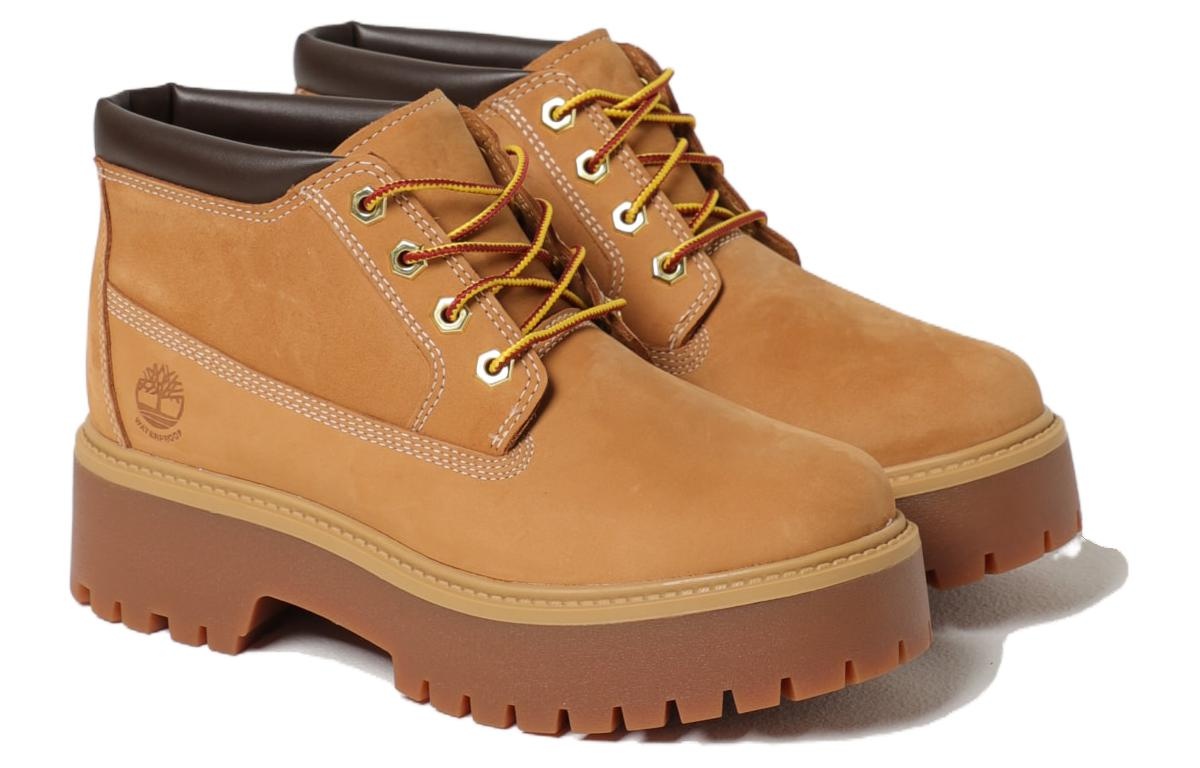 (WMNS) Timberland Stone Street Chukka Boots 'Wheat' TB0A5RF9M231 - 3