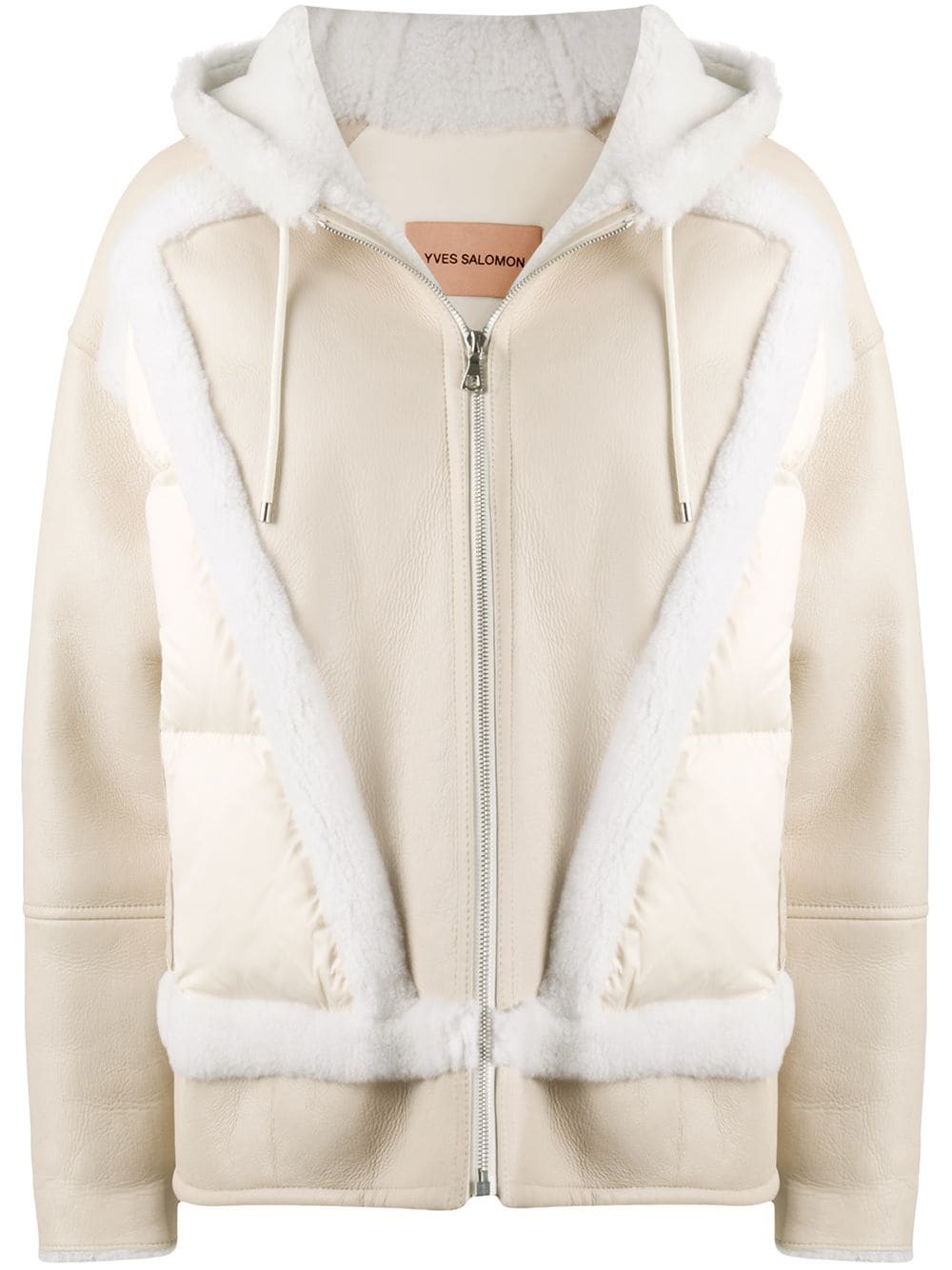 fur-trim bomber jacket - 1