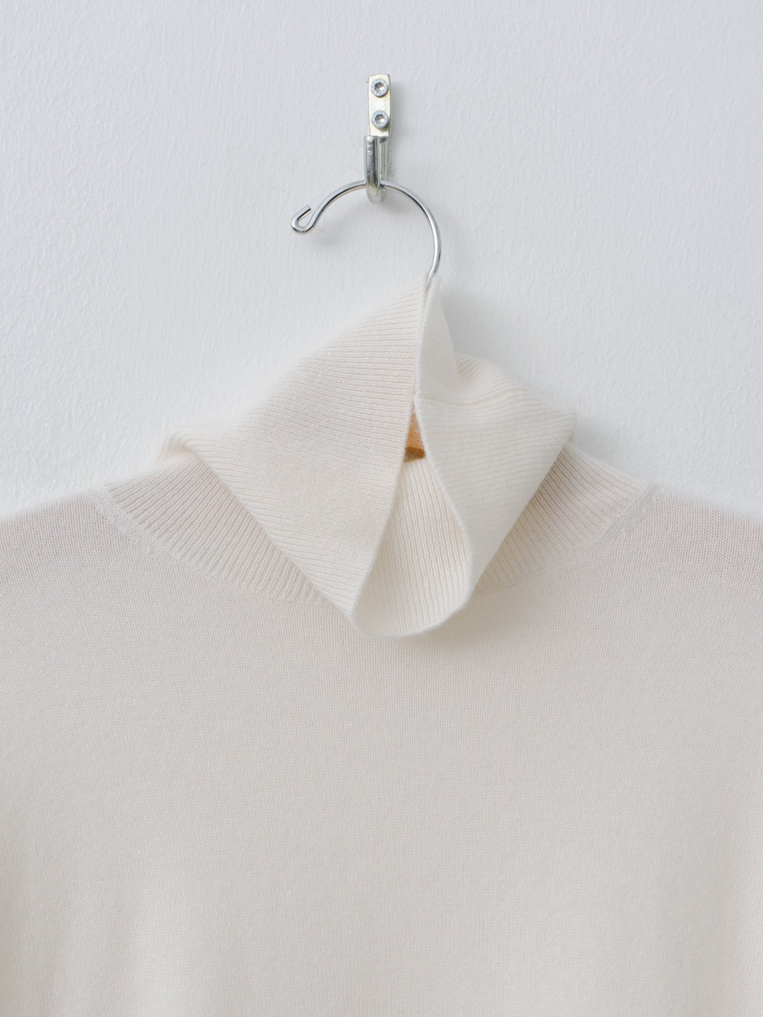 Marchi 1-Ply Cashmere Sweater - Ivory - 5