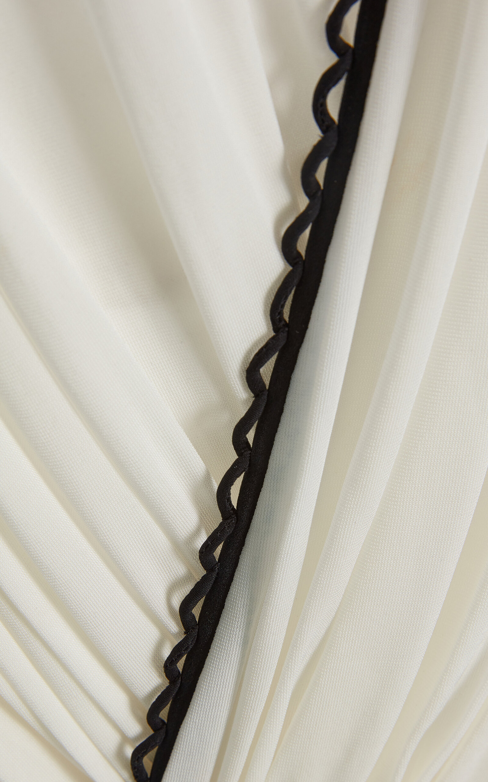 Ruched Jersey Maxi Dress black/white - 6