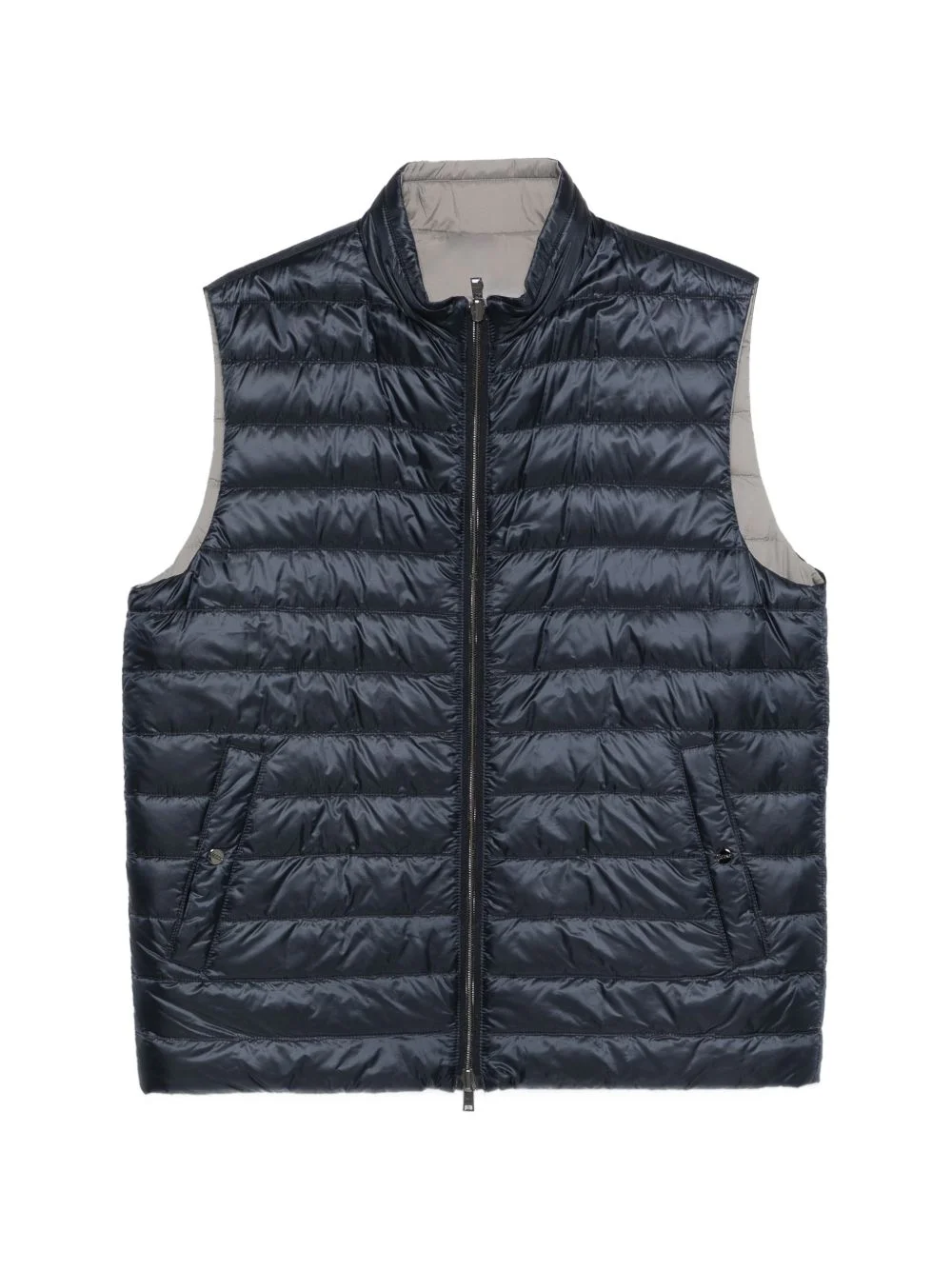 zip-fastening quilted gilet - 1