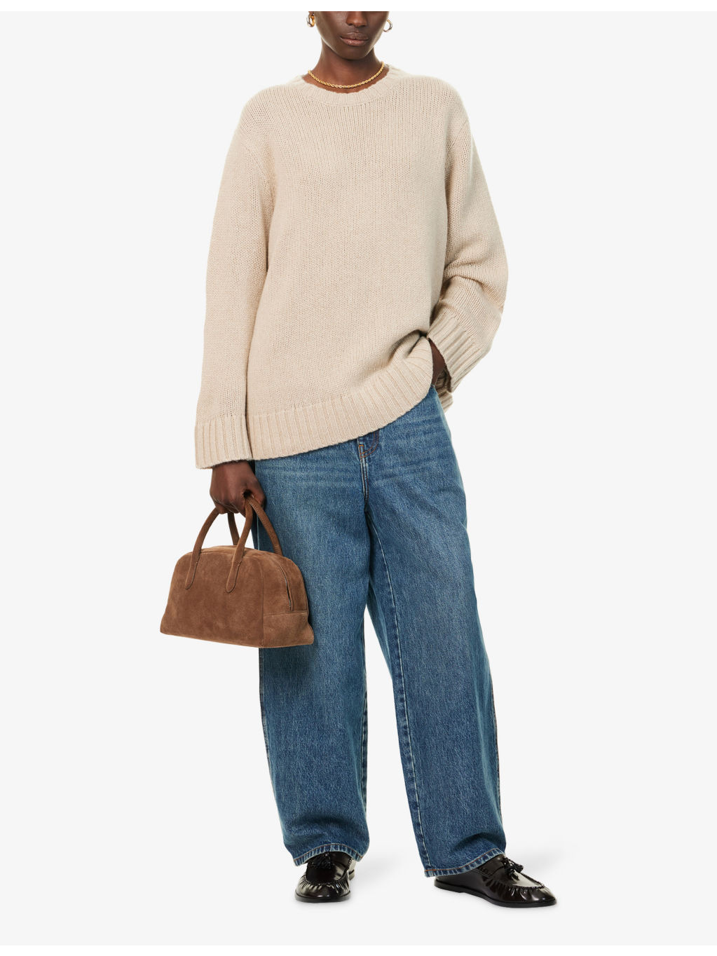 Amelia Round-Neck Cashmere Jumper - 2