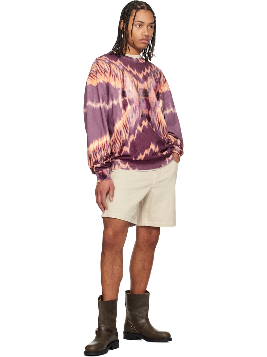 Purple Dobbie Sweater - 4