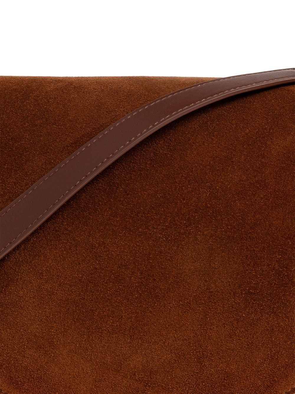 half-moon suede cross body bag - 4