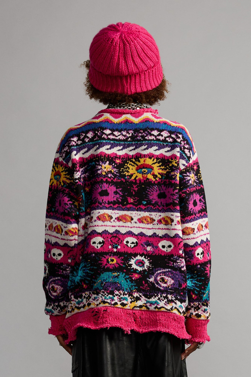 JACQUARD BOYFRIEND SWEATER 5
