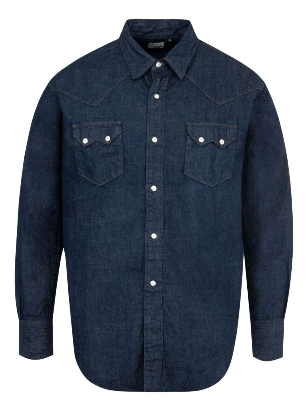 long-sleeve denim shirt - 1