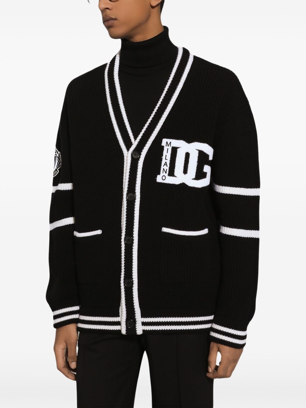 intarsia-knit cardigan - 5