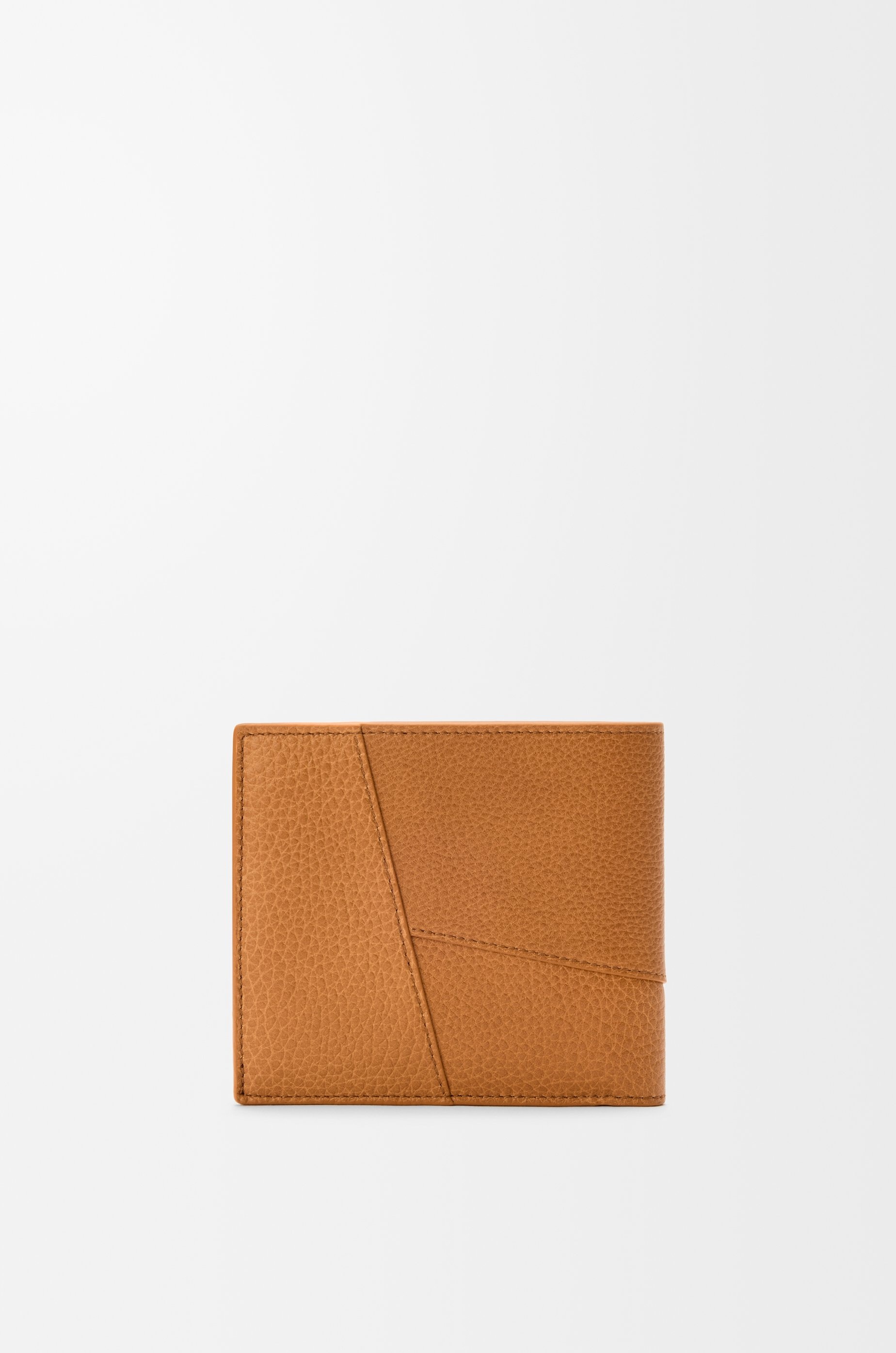 Puzzle bifold coin wallet in supple grained calfskin - 4