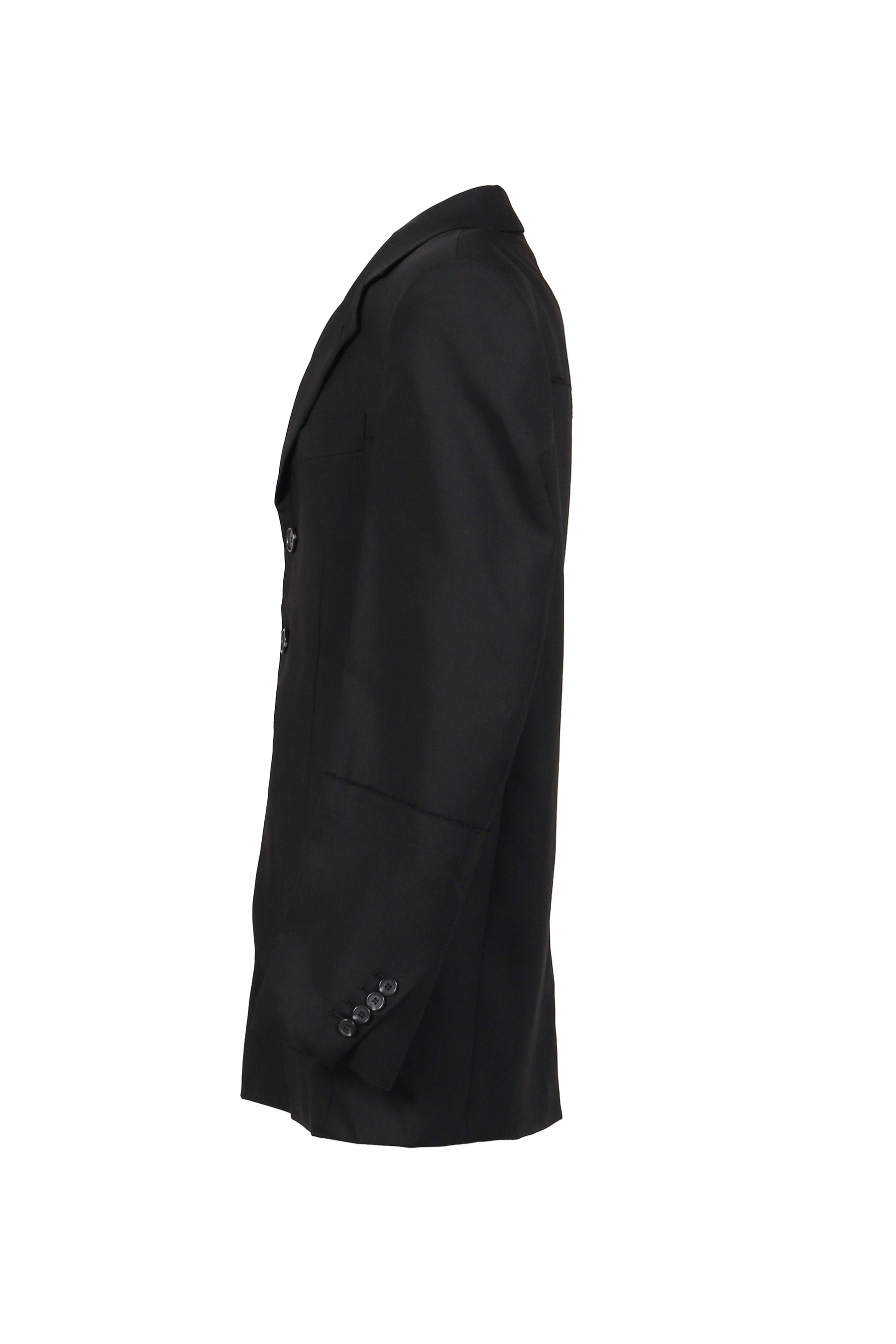 SINGLE BREASTED JACKET / BLACK - 3