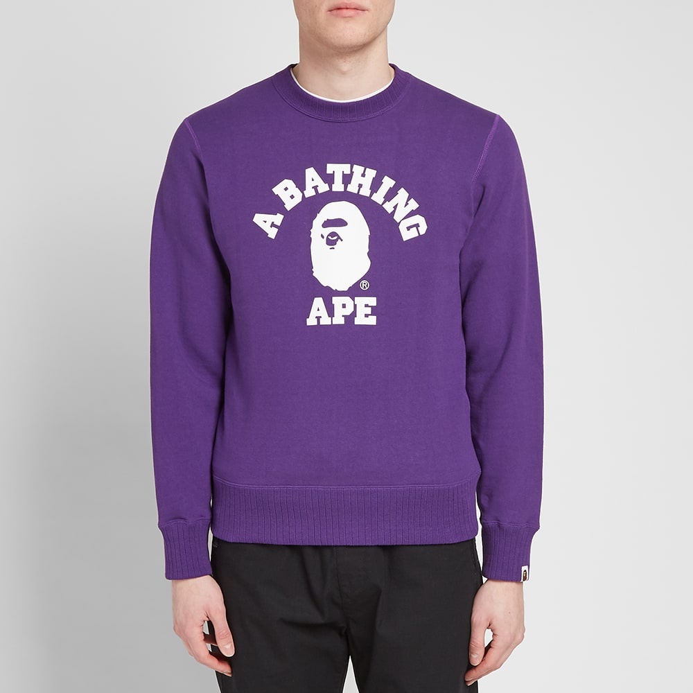 A Bathing Ape College Crew Sweat - 3