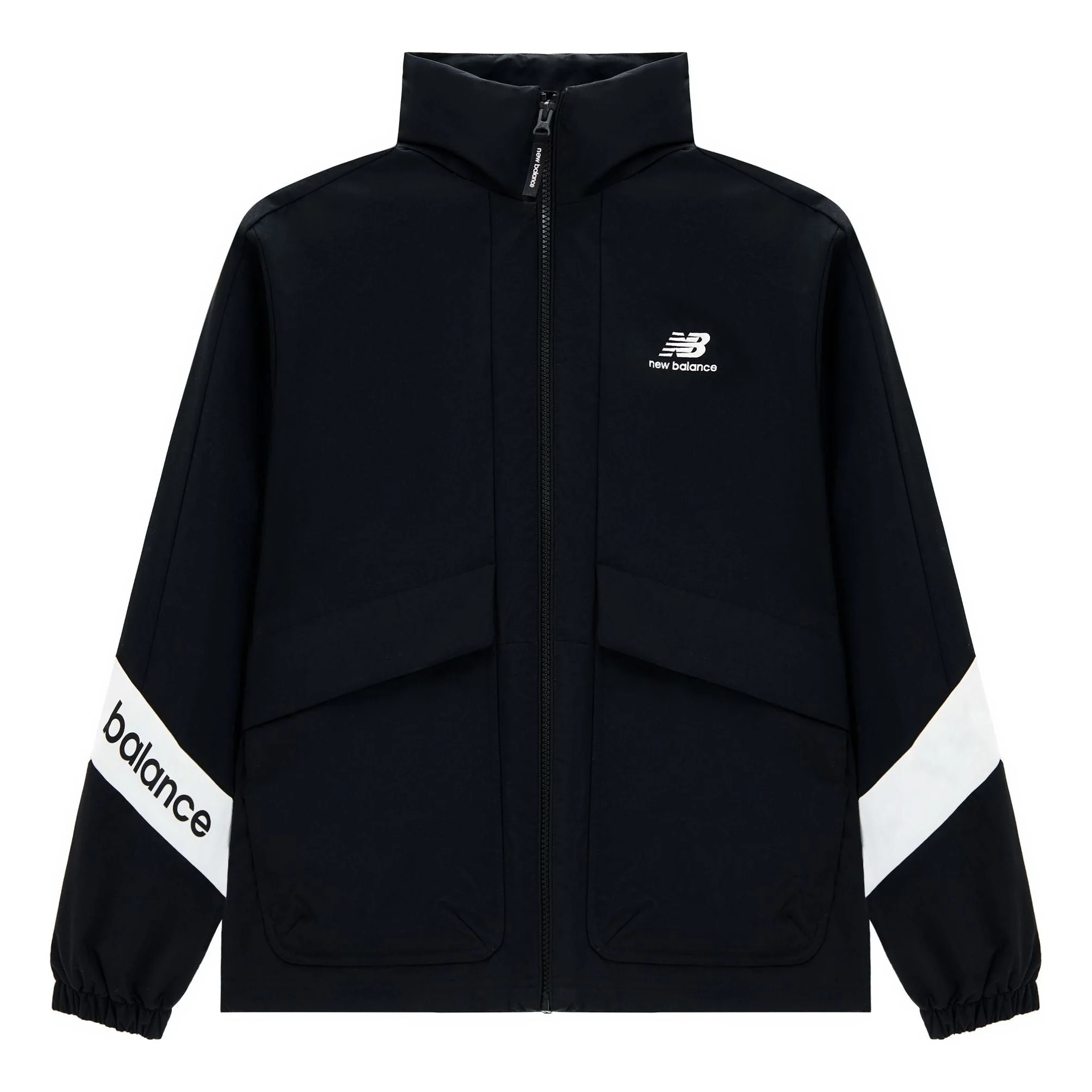 New Balance Lifestyle Jacket 'Black White' 5AD12103-BK - 1