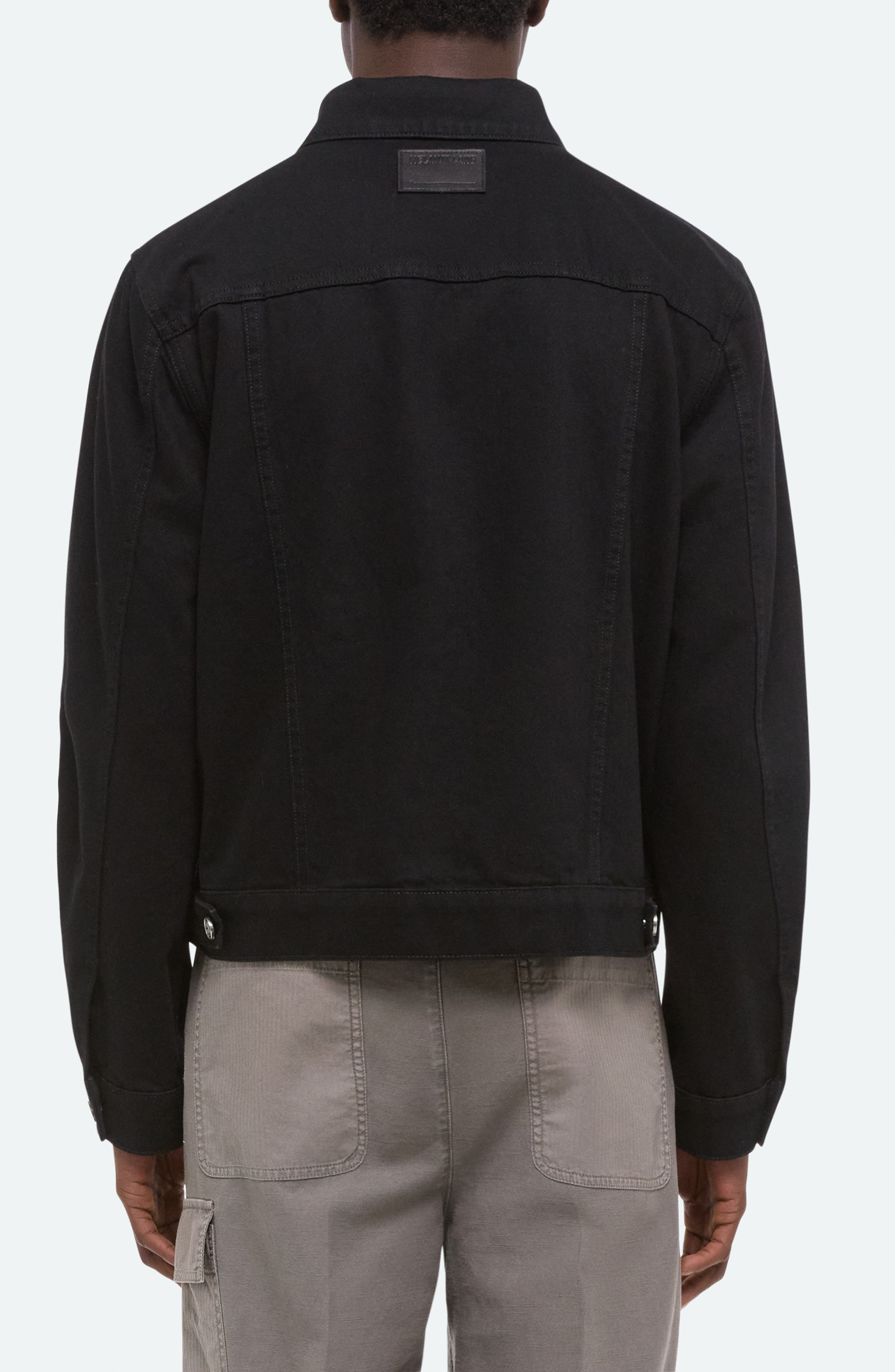 Helmut Lang Apex Denim Trucker Jacket in Rinsed Black at Nordstrom - 2
