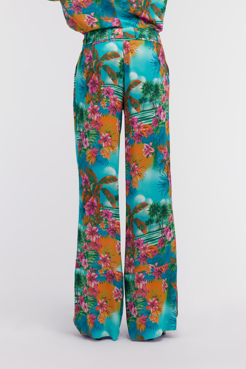 Hawaii print trousers 4