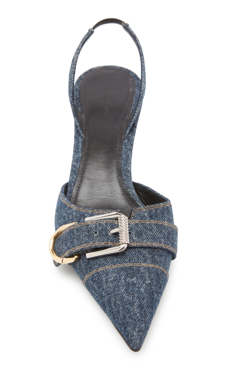 Voyou Denim Slingback Pumps blue 5