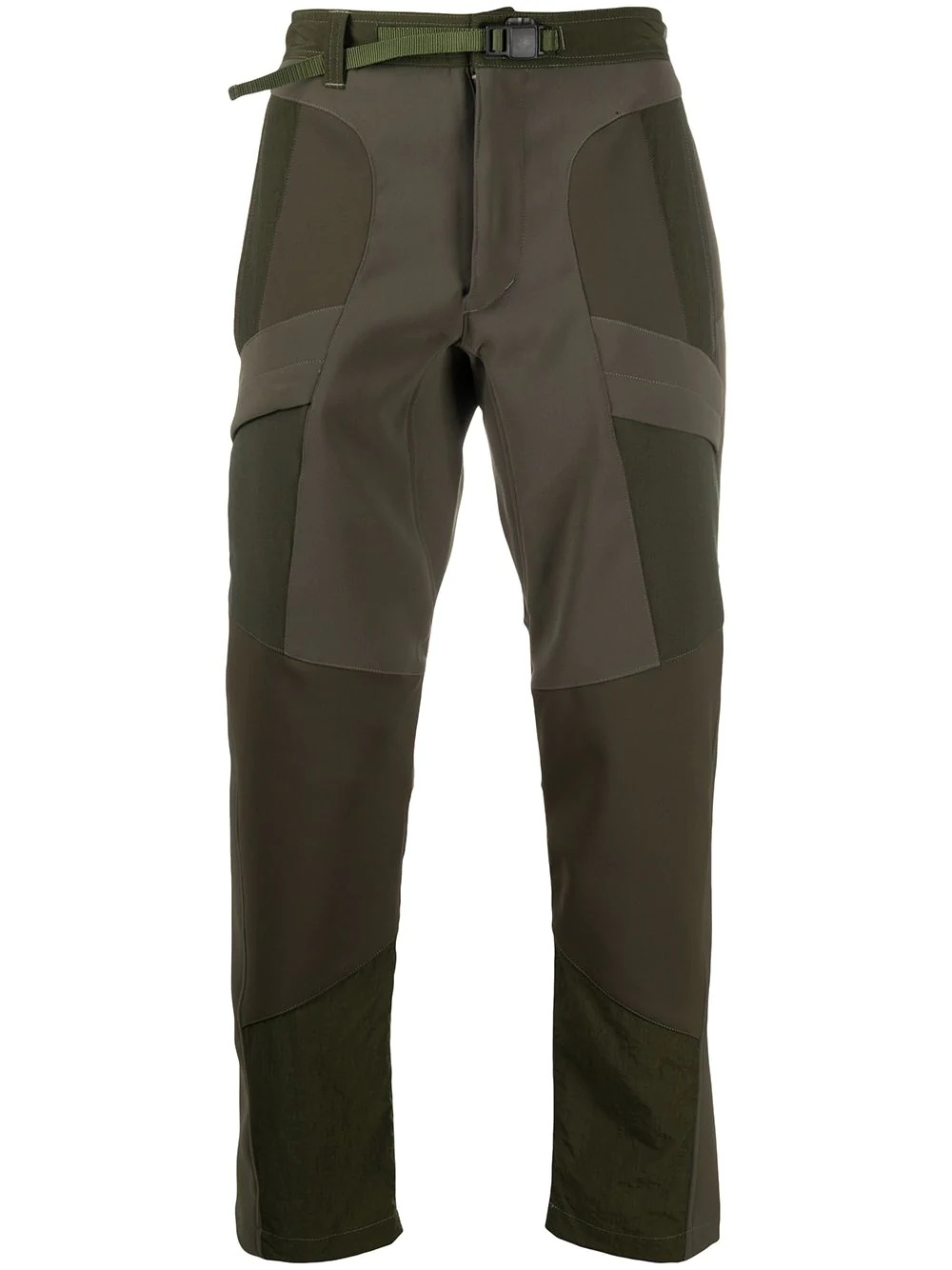 slim-fit panelled trousers - 1