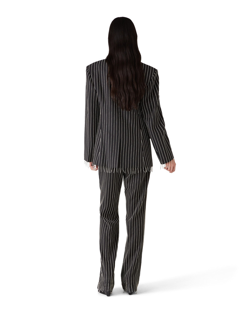 Crystal Embellished Tailored Trousers | Casablanca Paris 3
