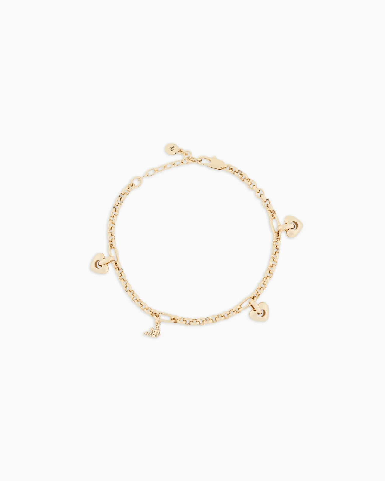 GOLD-TONE BRASS STATION BRACELET - 1