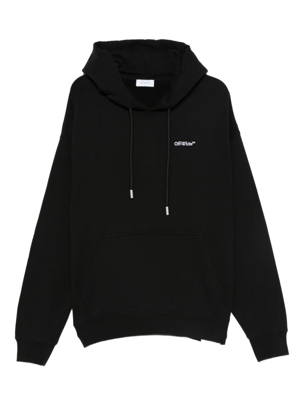 logo-embroidered hoodie - 1