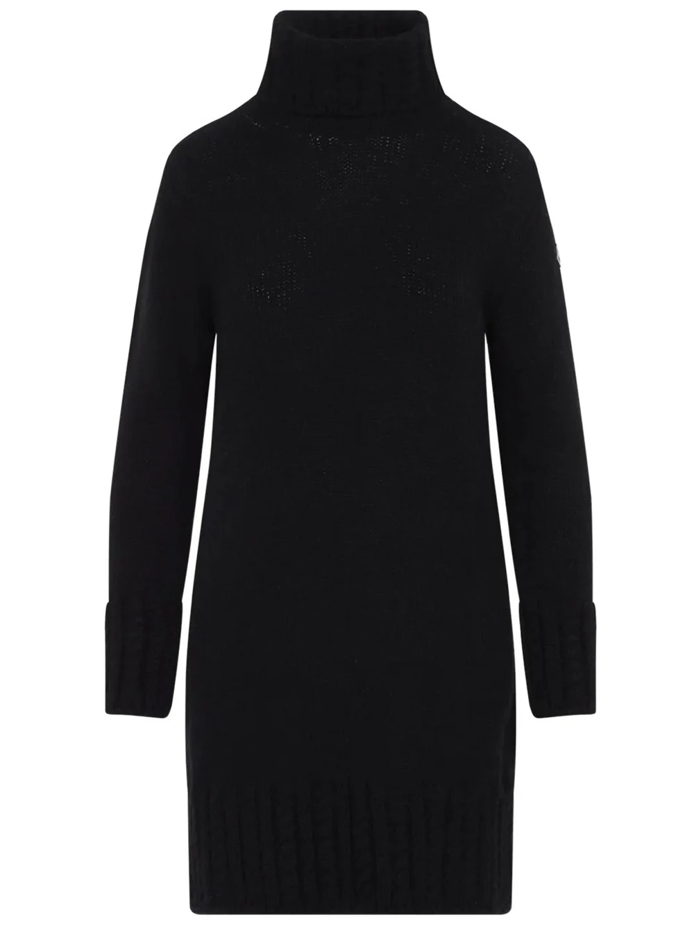 HIGH NECK DRESS IN ALPACA BLEND KNIT - 1