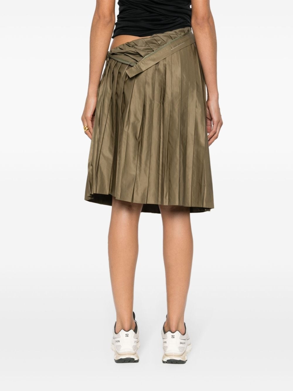 pleated midi skirt - 4