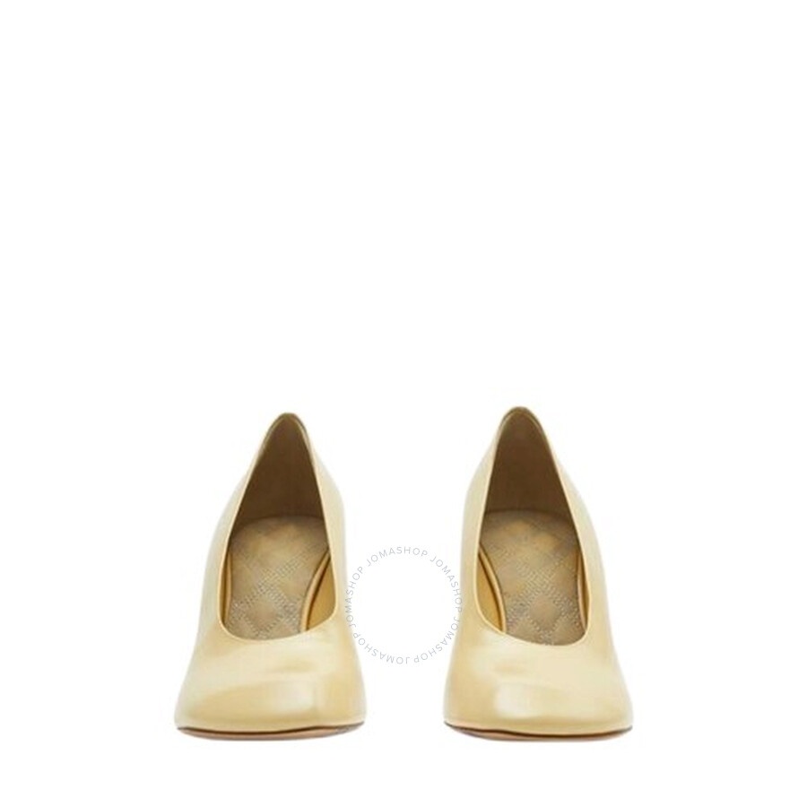 Burberry Leather Baby Pumps in Daffodil - 2