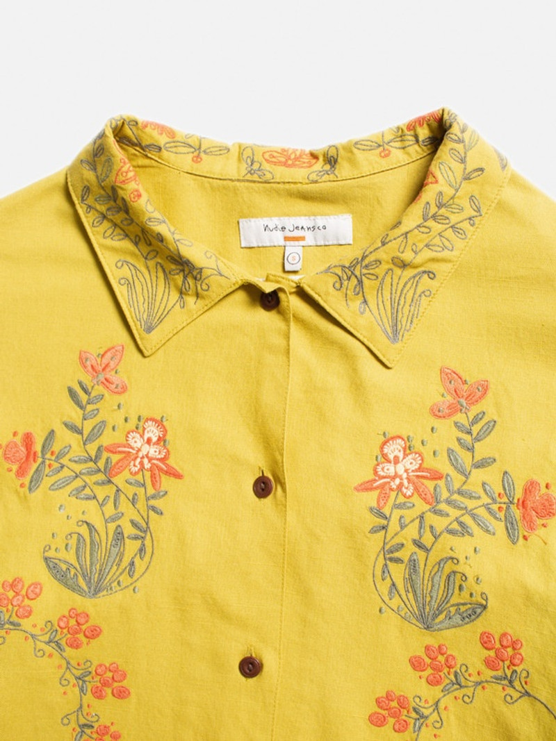 Edith Embroidery Blouse Lime 3