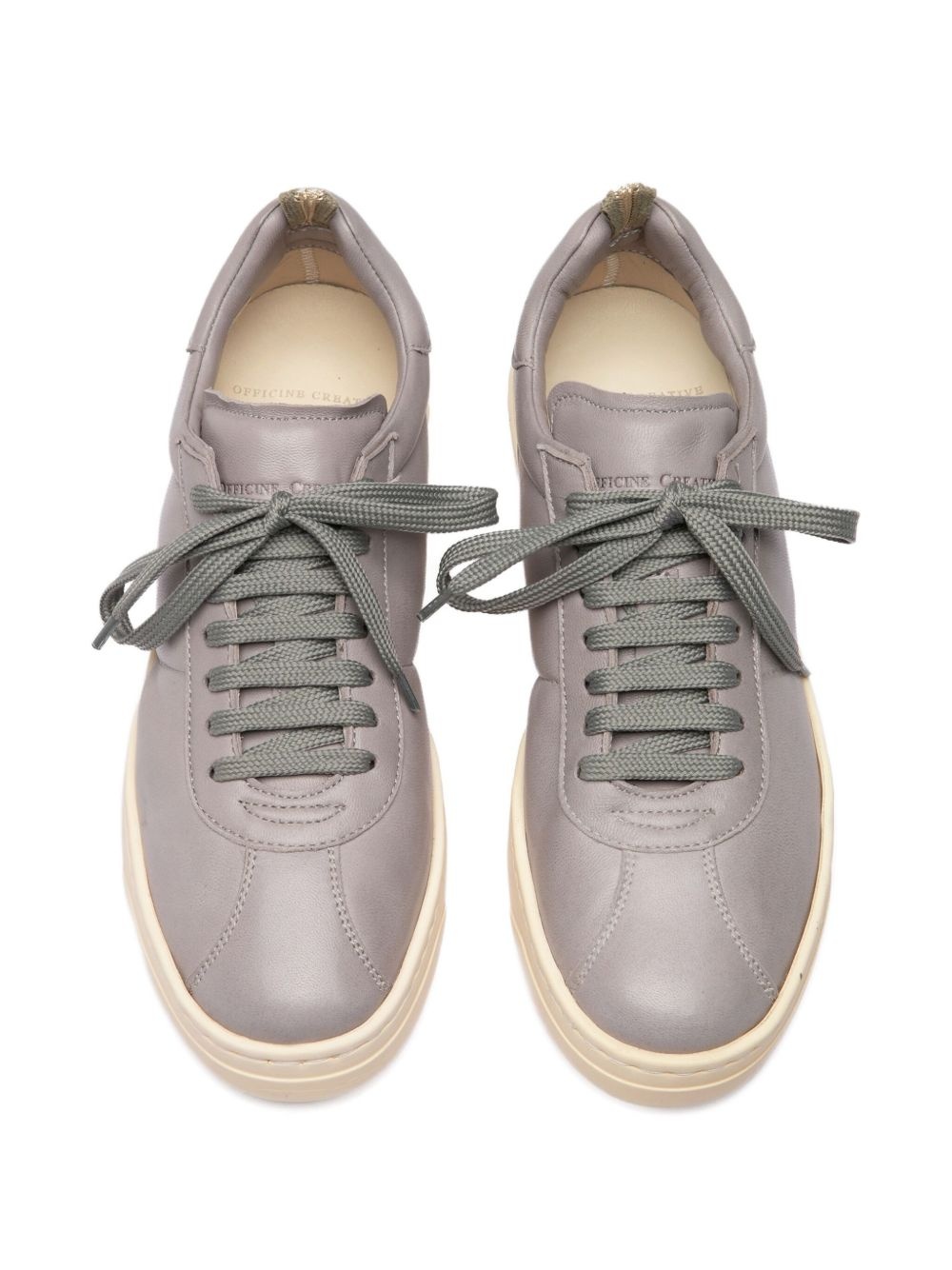 Karma leather lace-up sneakers - 4
