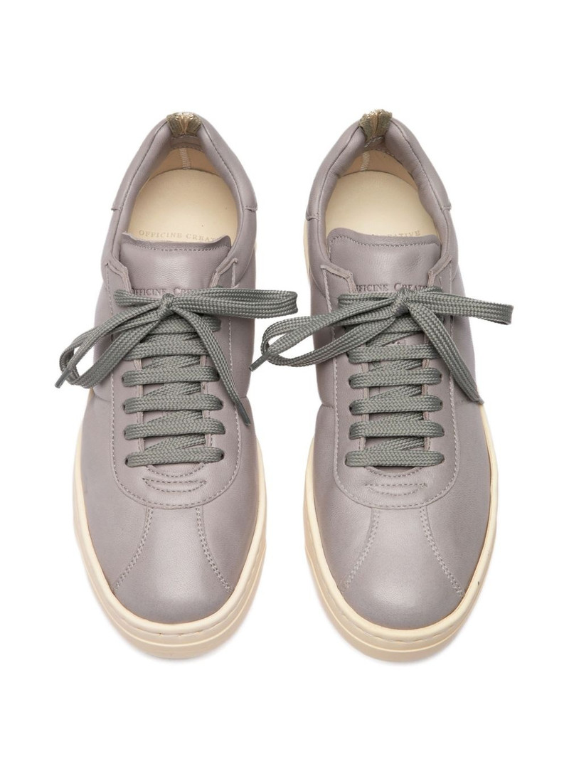 Karma leather lace-up sneakers 4