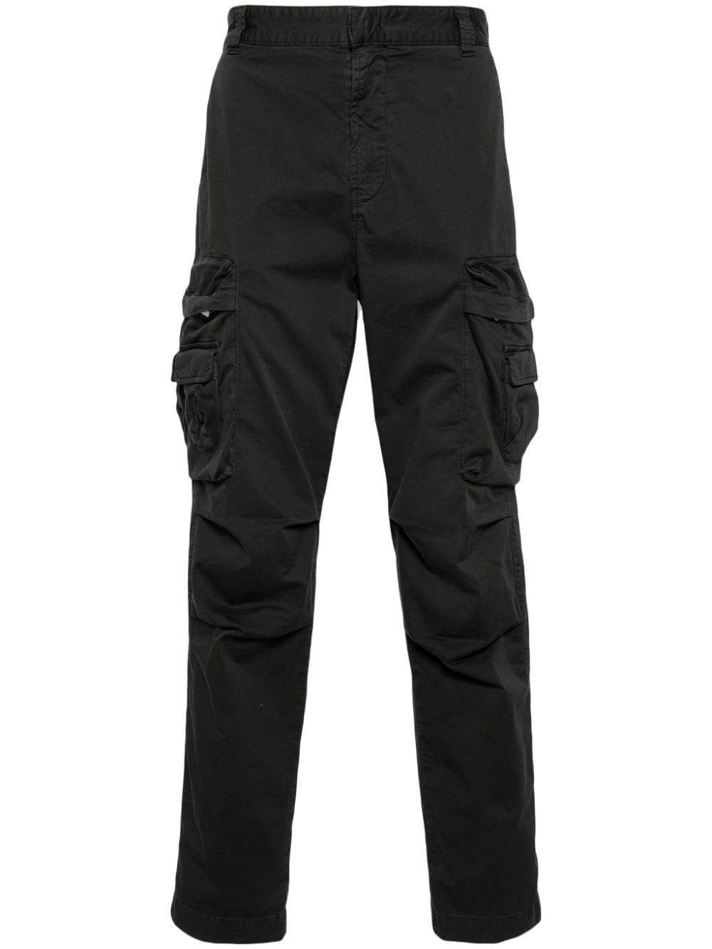P-Argym-New-A stretch-cotton wide-leg trousers - 1