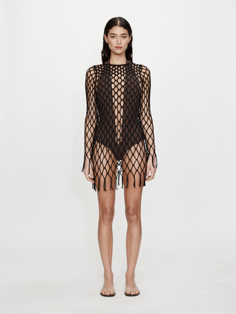 Knitted Mesh Mini Dress 1