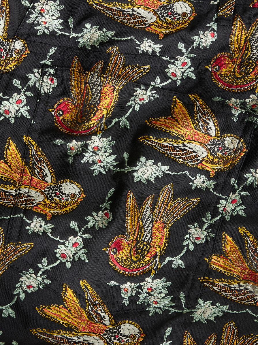 JACQUARD SHORTS WITH BIRDS ALL OVER - 6