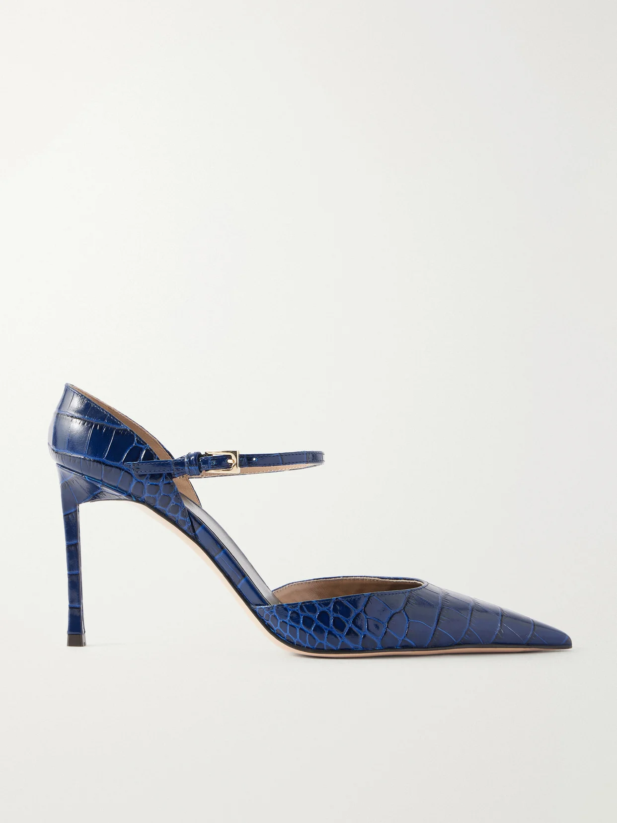85 Croc-embossed Leather Pumps - 1