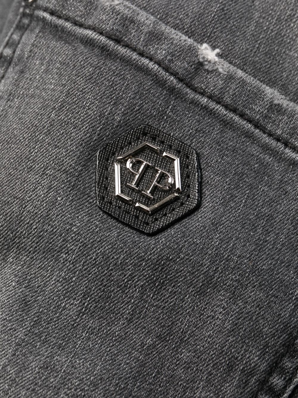 logo-patch jeans - 7