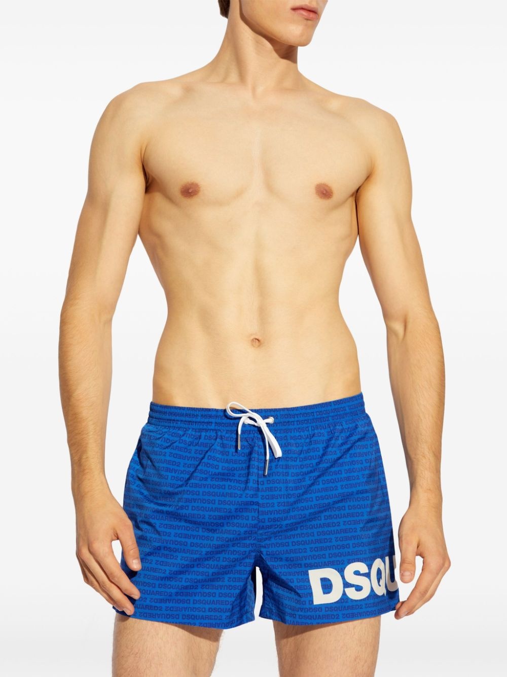 logo-print swim shorts - 3
