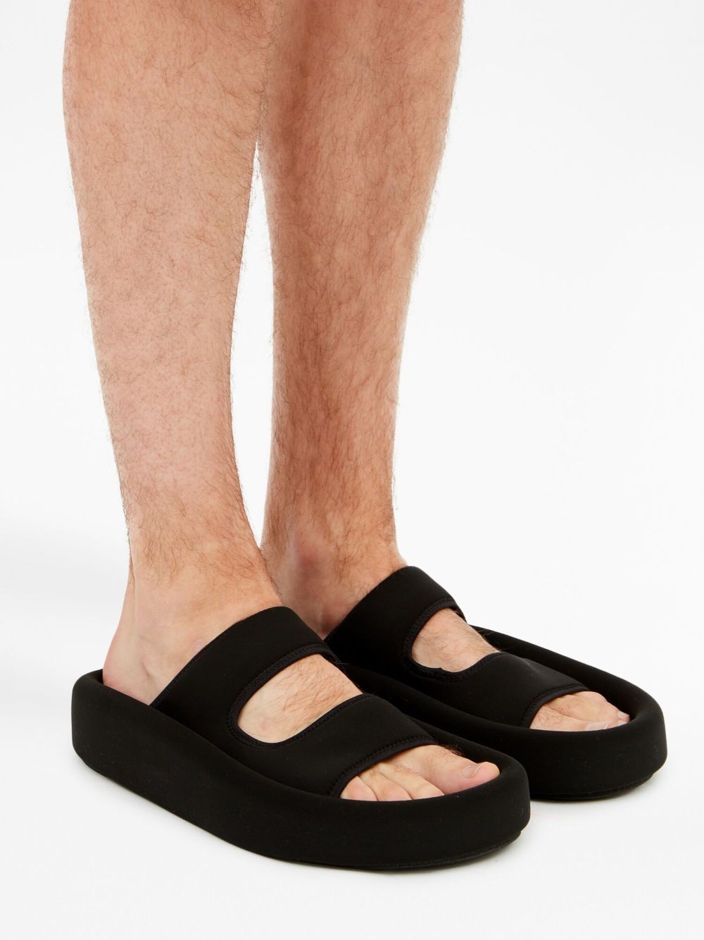 double-strap platform sandals - 11