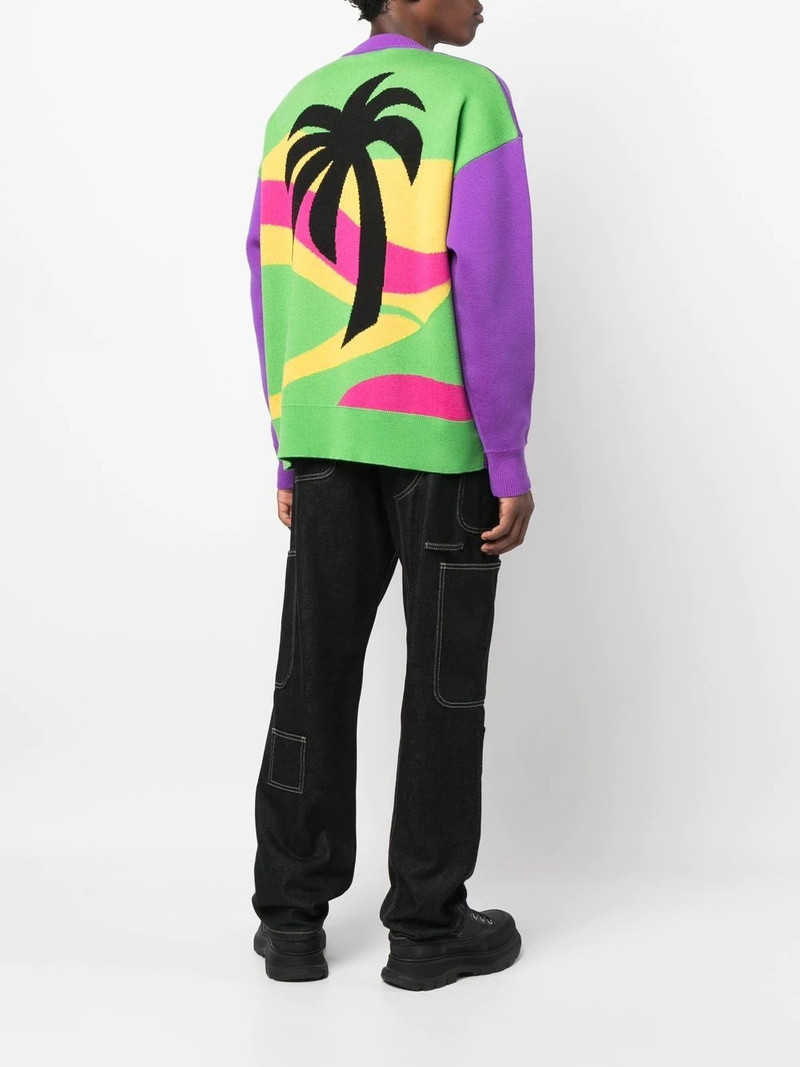 Palm Angels palm-tree wool-knit jumper outlook