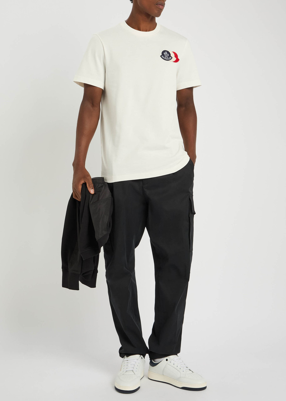 Moncler Logo-appliquéd Cotton T-shirt - 4